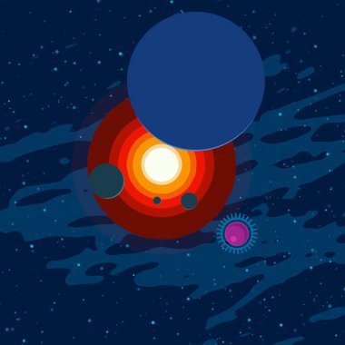 soyut renkli kozmik alan arkaplanı