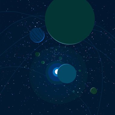 soyut renkli kozmik alan arkaplanı