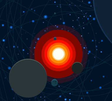 soyut renkli kozmik alan arkaplanı