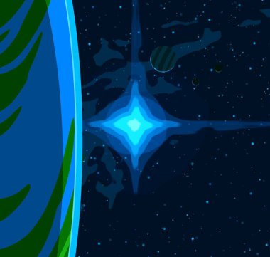 soyut renkli kozmik alan arkaplanı