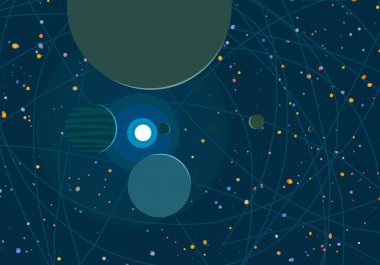 soyut kozmik uzay renkli arka plan