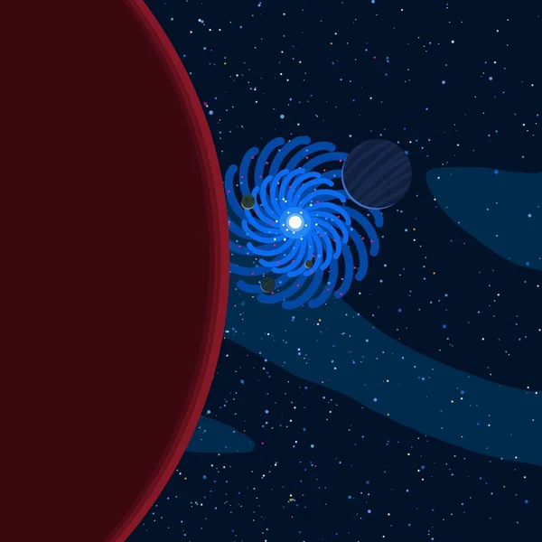 Espaço Interestelar Profundo Estrelas Planetas Luas Vários Cenários Criativos Ficção — Fotografia de Stock