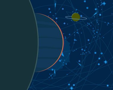 soyut renkli kozmik alan arkaplanı