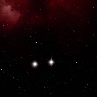 Derin uzay yıldız alanı. Evren yıldızlarla ve gazla dolu. çok uzak bir evren çizimi. 