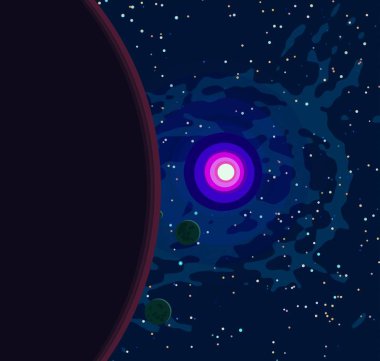 soyut renkli kozmik alan arkaplanı