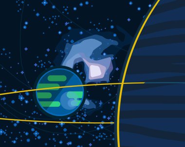 doğal soyut galaksi uzay arka plan