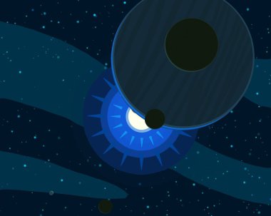 soyut renkli kozmik alan arkaplanı