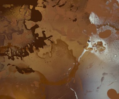 Beton duvara soyut boyama zemini. 2d illüstrasyon. Çeşitli renkli desenler el düz yüzeye boyanmış. Boyalı pürüzlü yüzey. El yapımı fırça darbeleri.