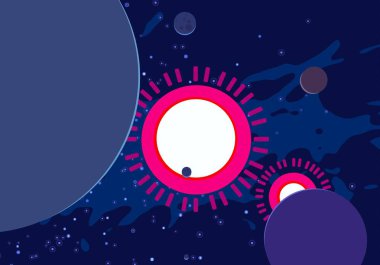 soyut kozmik uzay renkli arka plan