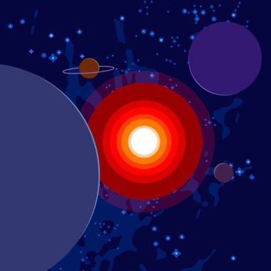 soyut renkli kozmik alan arkaplanı