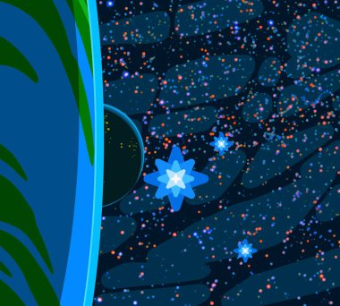 soyut renkli kozmik alan arkaplanı