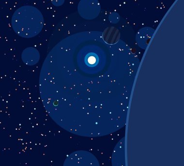 soyut renkli kozmik alan arkaplanı