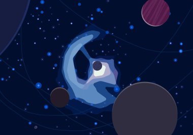 doğal soyut galaksi uzay arka plan