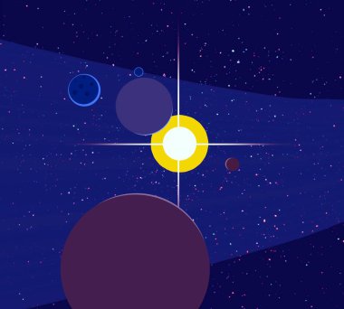 soyut kozmik uzay renkli arka plan