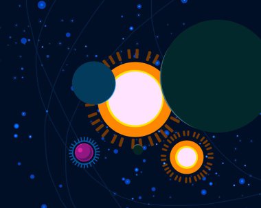 soyut renkli kozmik alan arkaplanı