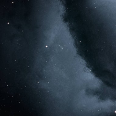 Boş bir alanda galaksi