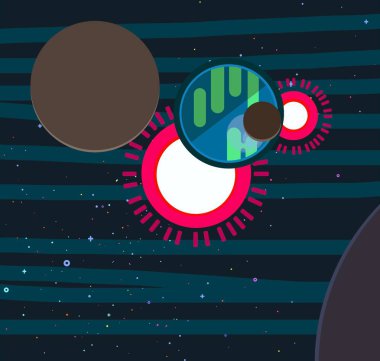 soyut renkli kozmik alan arkaplanı