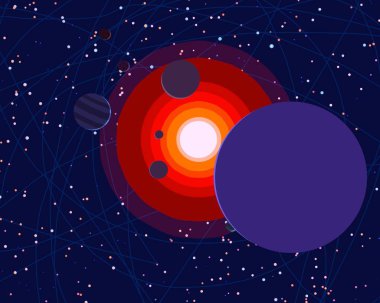 soyut renkli kozmik alan arkaplanı