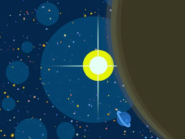 Abstracte Kleurrijke Kosmische Ruimte Achtergrond — Stockfoto