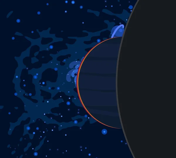 Schöner Kosmos Hintergrund Mit Raumfiguren — Stockfoto