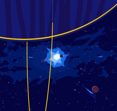 boşluk ile soyut mavi arka plan