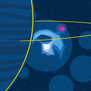 doğal soyut galaksi uzay arka plan