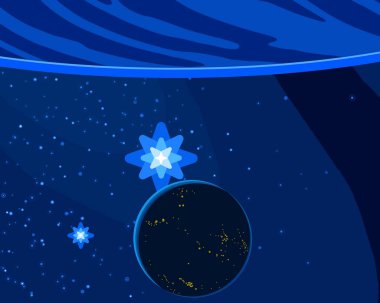 Kar taneleriyle soyut noel arkaplanı