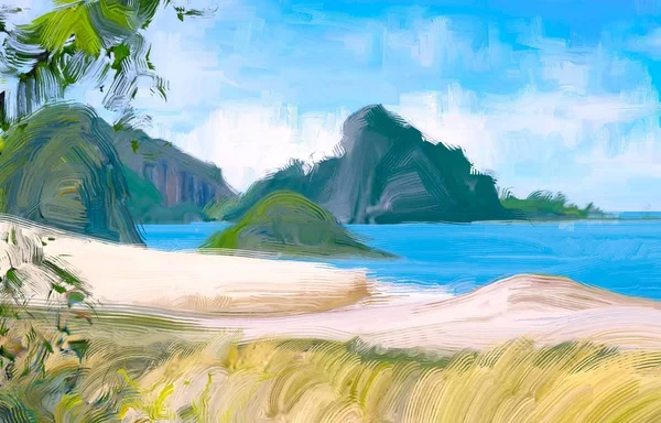 Beautiful Tropical Beach Background — Stock Photo, Image