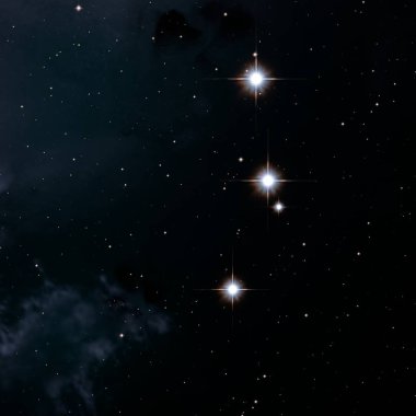 Derin uzay yıldız alanı. Evren yıldızlarla ve gazla dolu. çok uzak bir evren çizimi. 