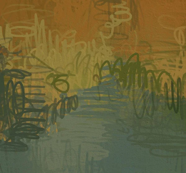 Абстрактный Гранж Фон Масляными Красками Окрашивает Грубый Рисунок — стоковое фото