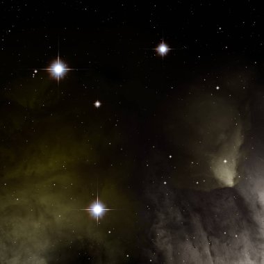 Derin uzay yıldız alanı. Evren yıldızlarla ve gazla dolu. çok uzak bir evren çizimi. 