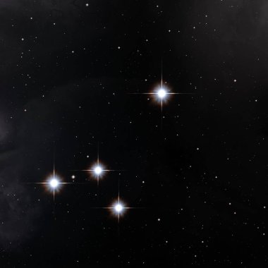 Derin uzay yıldız alanı. Evren yıldızlarla ve gazla dolu. çok uzak bir evren çizimi. 