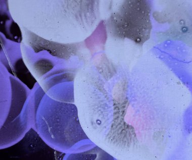 2d illüstrasyon. Beton düz duvar grafitisi. Modern sanat tarzı. Çok renkli şekil ler ve desenler. El yapımı sprey resimleri. Boyalı pürüzlü yüzey. Fırça darbeleri.  