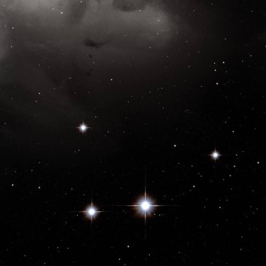 Derin uzay yıldız alanı. Evren yıldızlarla ve gazla dolu. çok uzak bir evren çizimi. 