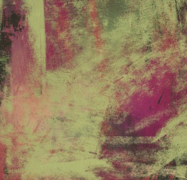 2d illüstrasyon. Beton düz duvar grafitisi. Modern sanat tarzı. Çok renkli şekil ler ve desenler. El yapımı sprey resimleri. Boyalı pürüzlü yüzey. Fırça darbeleri.