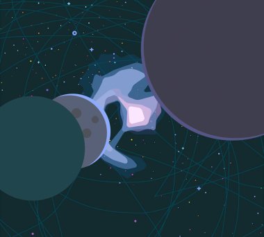 yıldız ile güzel kozmos astronomi arka plan