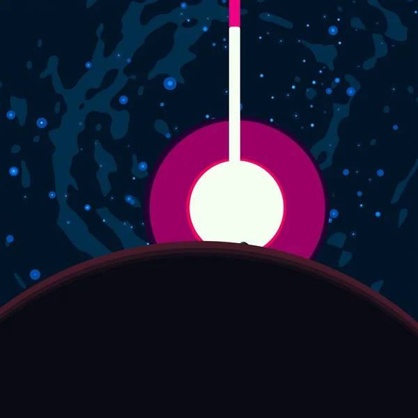 Ilustrace Obrázek Stylu Kresleného Filmu Hluboký Rozlehlý Prostor Hvězdy Planety — Stock fotografie