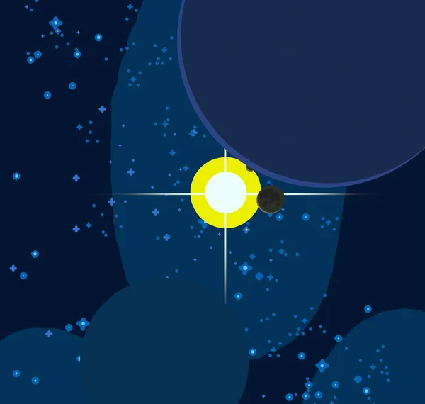 Tähtienvälinen Avaruus Tähdet Planeetat Kuut Eri Science Fiction Luovia Taustoja — kuvapankkivalokuva