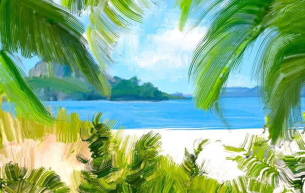 Beautiful Tropical Beach Background — Stock Photo, Image