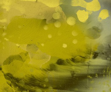 Soyut rastgele şekiller. 2D illüstrasyon arka planı. Düz beton duvarda sanatsal modern sanat kalıpları. Kabataslak boyalı yüzey. El yapımı fırça darbeleri.