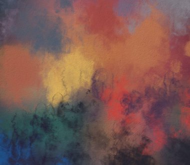 Yağlı boya ile soyut grunge arkaplan kaba desen lekeler