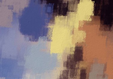 Beton duvara soyut boyama zemini. 2d illüstrasyon. Çeşitli renkli desenler el düz yüzeye boyanmış. Boyalı pürüzlü yüzey. El yapımı fırça darbeleri.