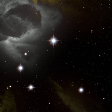 yıldız ile güzel kozmos astronomi arka plan