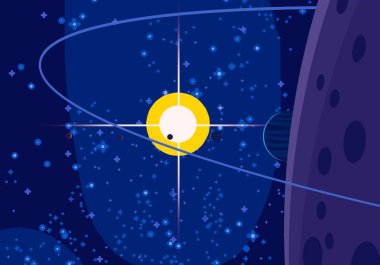 yıldız ile güzel kozmos astronomi arka plan