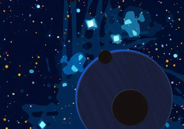Εικονογράφηση Κινούμενα Σχέδια Σύμπαν Εικόνα Φόντο Βαθιά Διαστρικό Διάστημα Αστέρια — Φωτογραφία Αρχείου