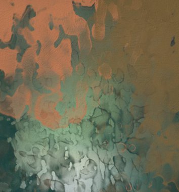 Soyut rastgele şekiller. 2D illüstrasyon arka planı. Düz beton duvarda sanatsal modern sanat kalıpları. Kabataslak boyalı yüzey. El yapımı fırça darbeleri.