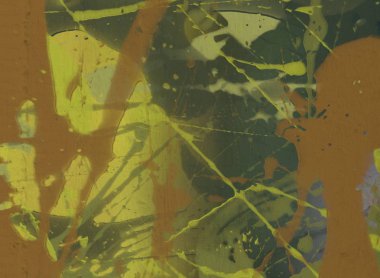 Metin için yeri olan boya lekeleriyle soyut arkaplan