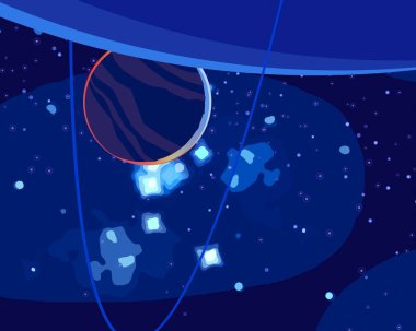 yıldız ile güzel kozmos astronomi arka plan