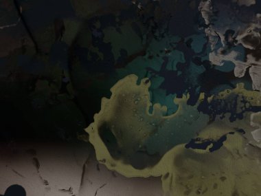 Soyut rasgele şekiller. 2d illüstrasyon. Modern sanat desenleri.