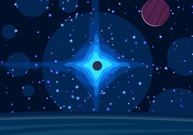 soyut renkli kozmik alan arkaplanı